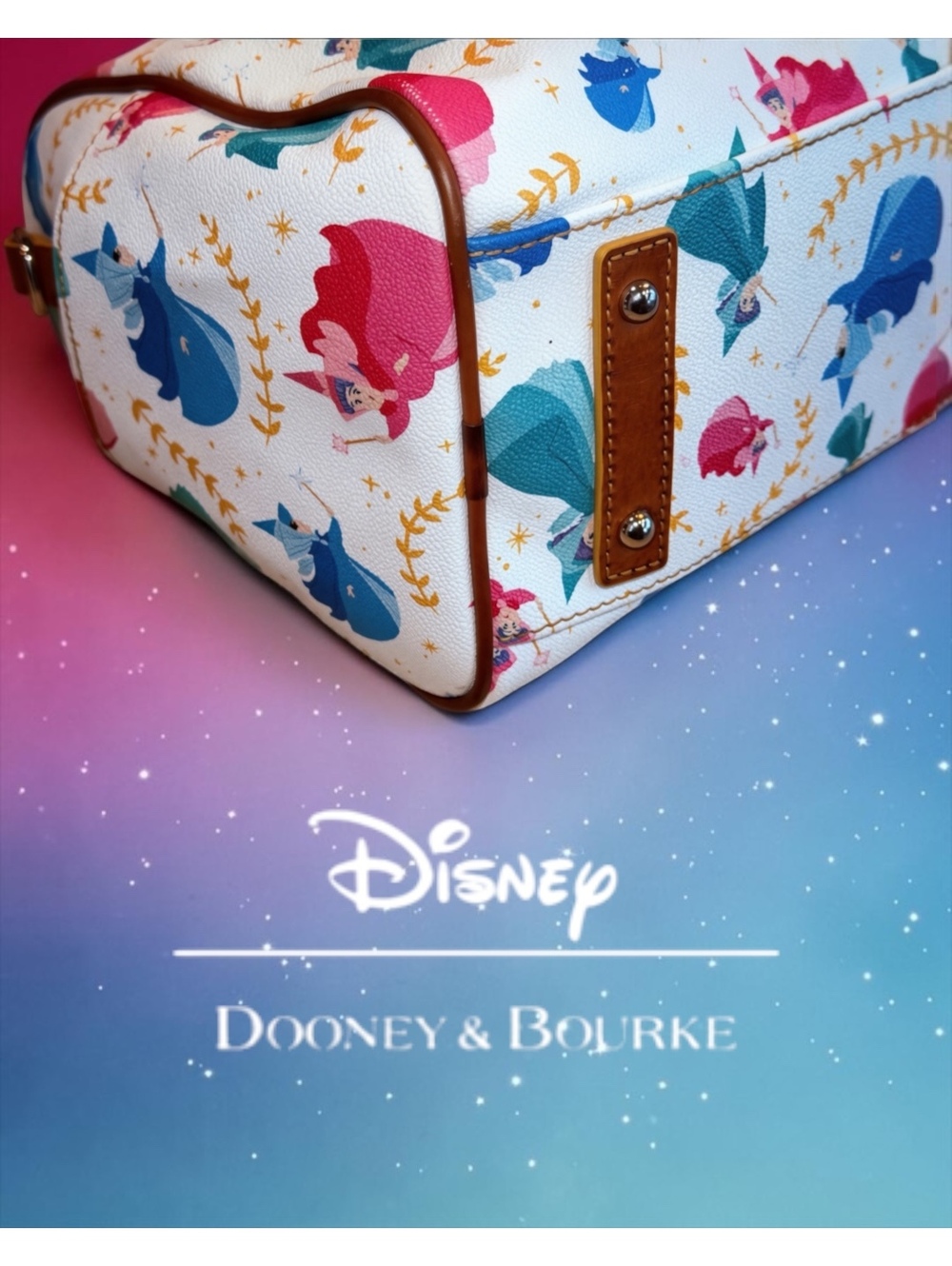 Disney Dooney & Bourke Sleeping Beauty 60th Anniversary Satchel - Picture 9 of 13